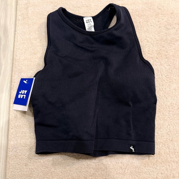 JoyLab Cropped Fit Tank In Black Onyx - Picture 1 of 3